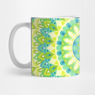 Color Wheel - Green Base Mandala Mug